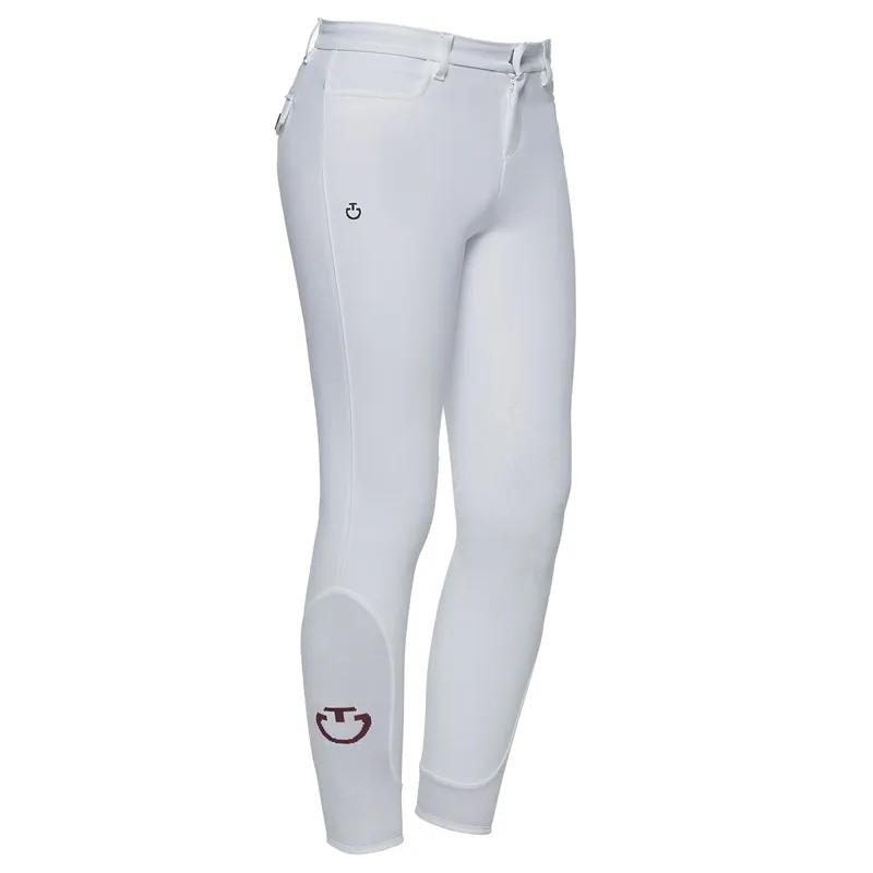 Cavalleria Toscana Junior Boys Knee Grip Breeches - White