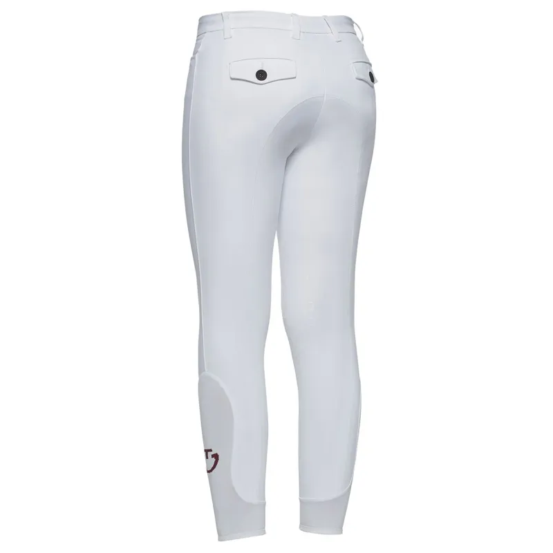 Cavalleria Toscana Junior Boys Knee Grip Breeches - White-2