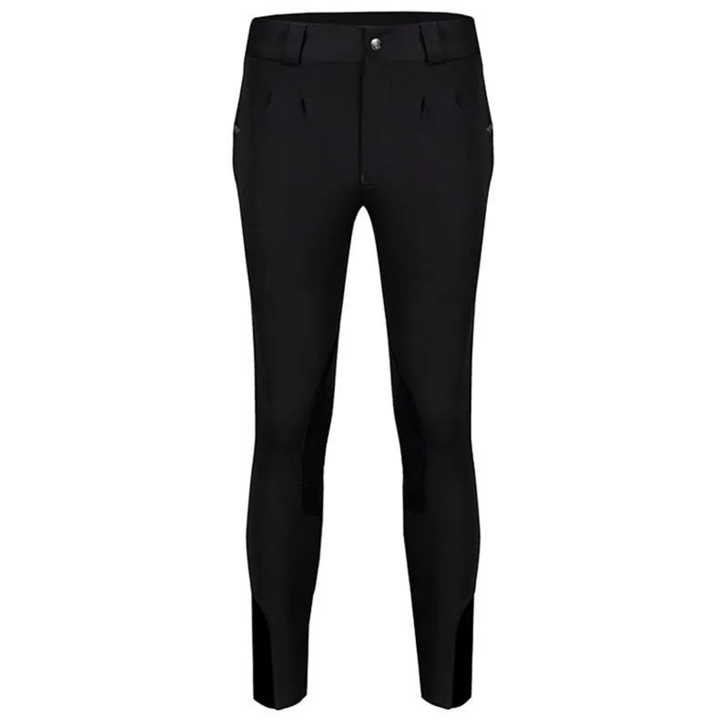 Equetech Casual Knee Patch Junior Boys Breeches - Black