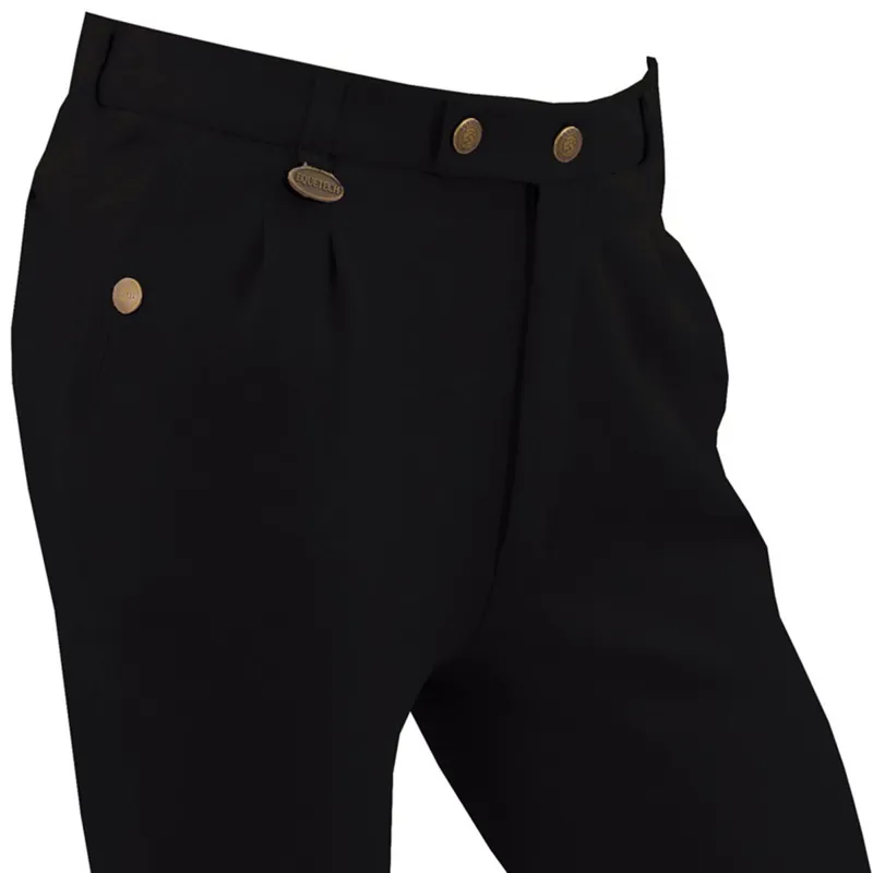 Equetech Casual Knee Patch Junior Boys Breeches - Black-1
