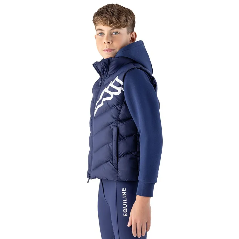 Equiline Cerk Junior Boys Vest - Navy Peony-4