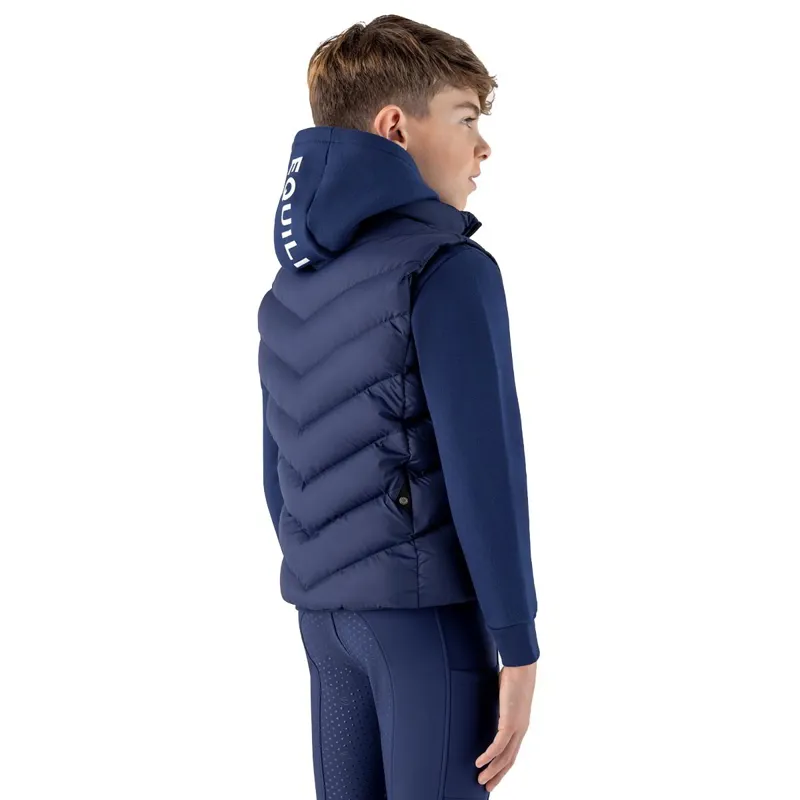 Equiline Cerk Junior Boys Vest - Navy Peony-3