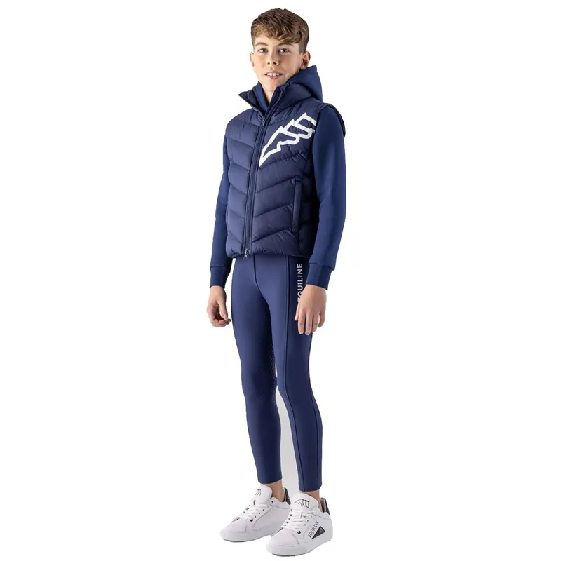 Equiline Cerk Junior Boys Vest - Navy Peony-2