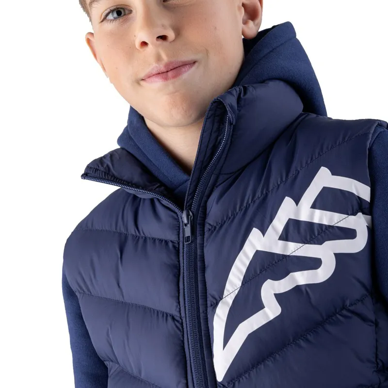 Equiline Cerk Junior Boys Vest - Navy Peony-1