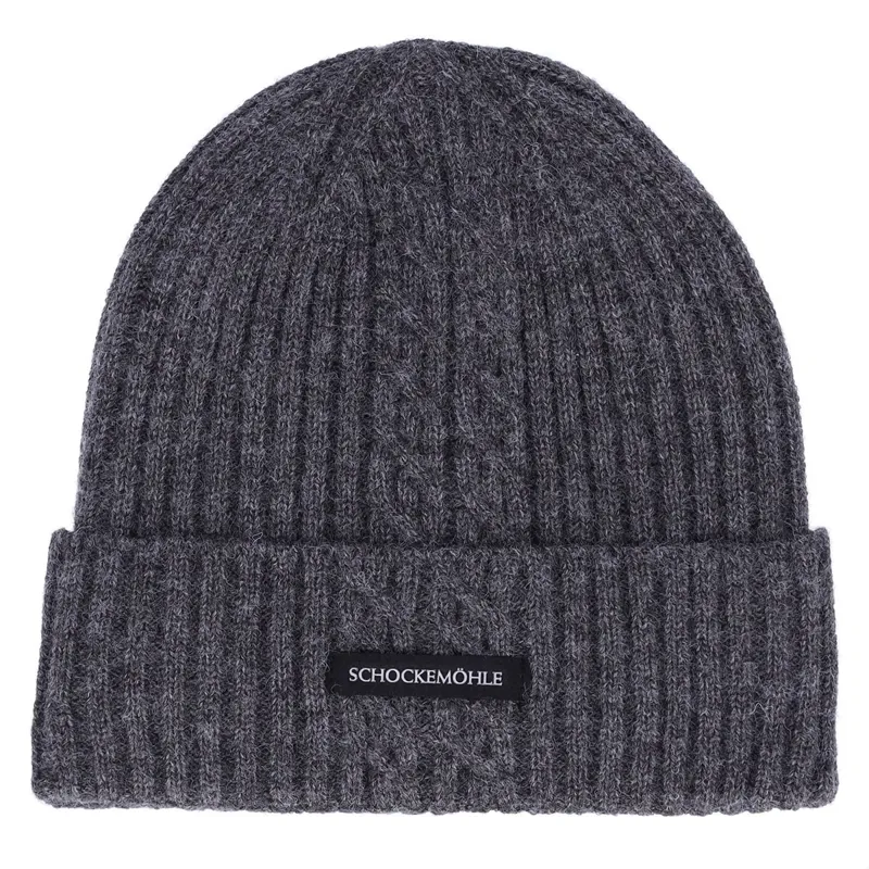 Schockemohle Braided Style Beanie - Gray