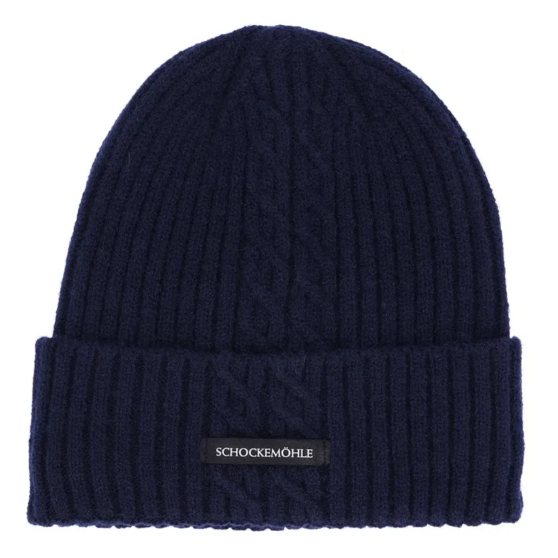 Schockemohle Braided Style Beanie - Dark Navy