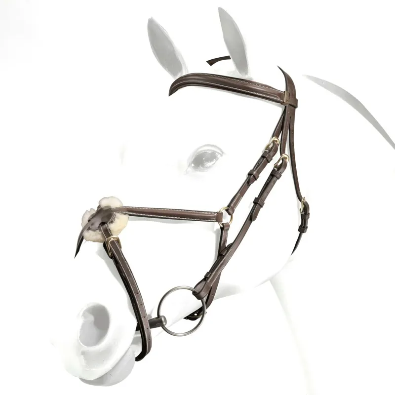 Equipe Emporio Grackle Bridle - Brown/Brass-1