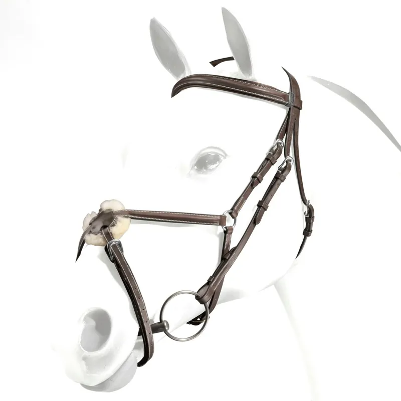 Equipe Emporio Grackle Bridle - Brown/Silver-1