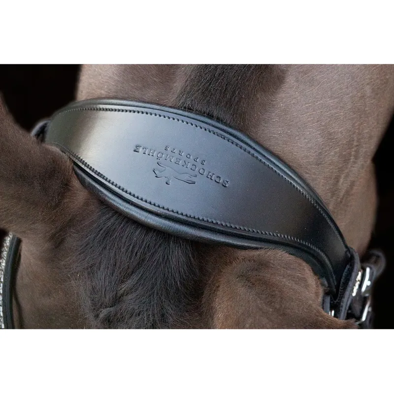 Schockemohle Brindisi Double Bridle - Black/Black/Silver-1