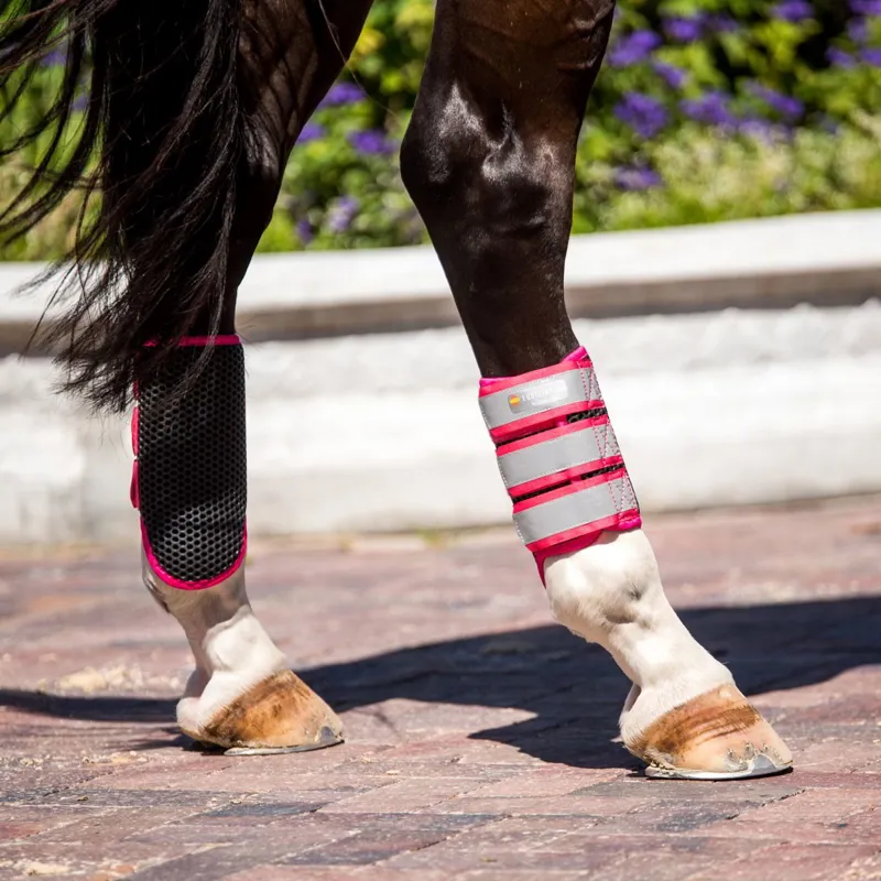 Equilibrium Tri-Zone Brushing Boots - Fluorescent Pink-2