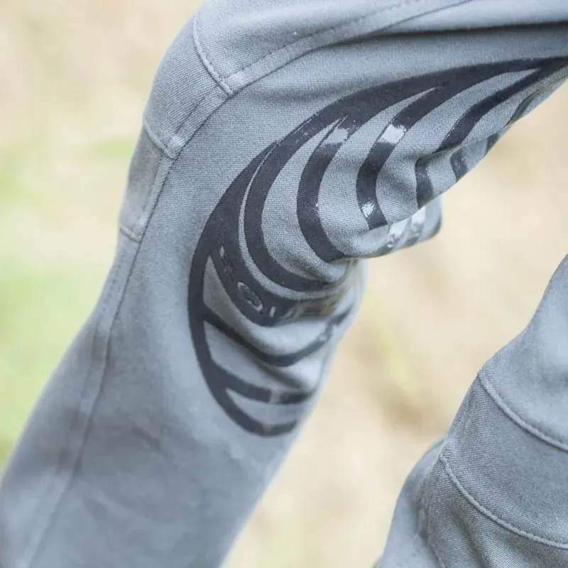 Equetech Sport Knee Grip Junior Boys Breeches - Gray-2