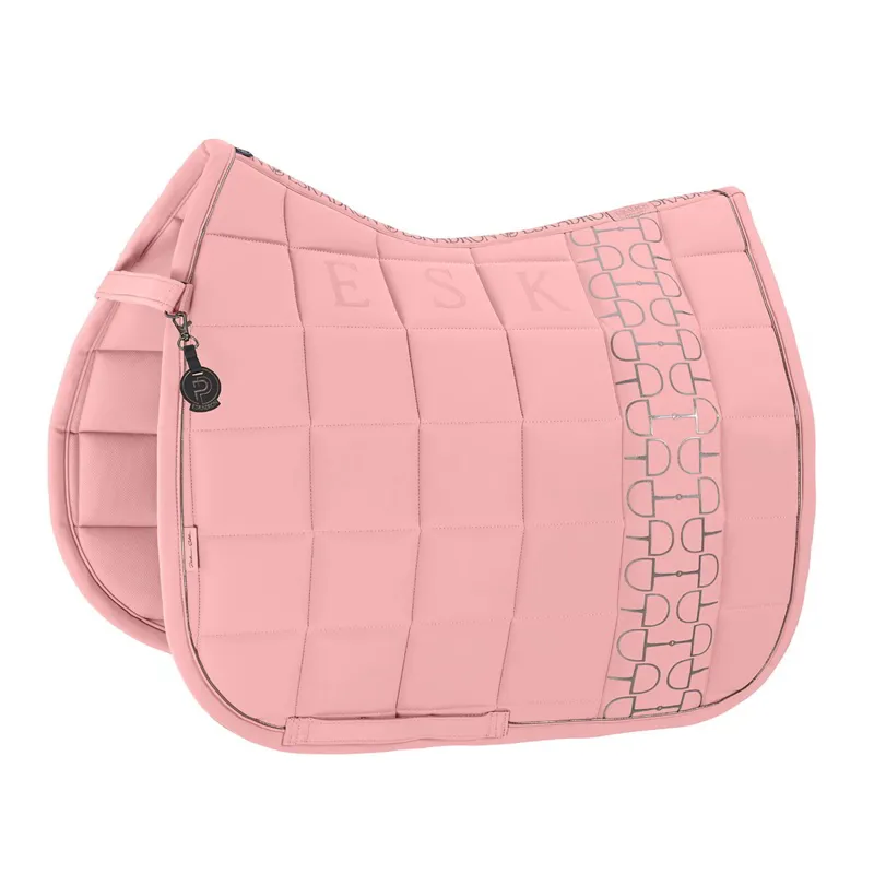 Eskadron Platinum Big Square Softshell Dressage Saddle Pad Soft Rouge