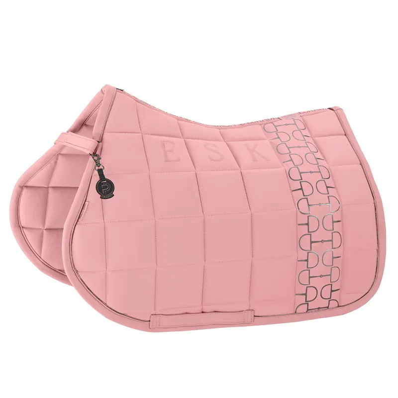 Eskadron Platinum Big Square Softshell Saddle Pad - Soft Rouge