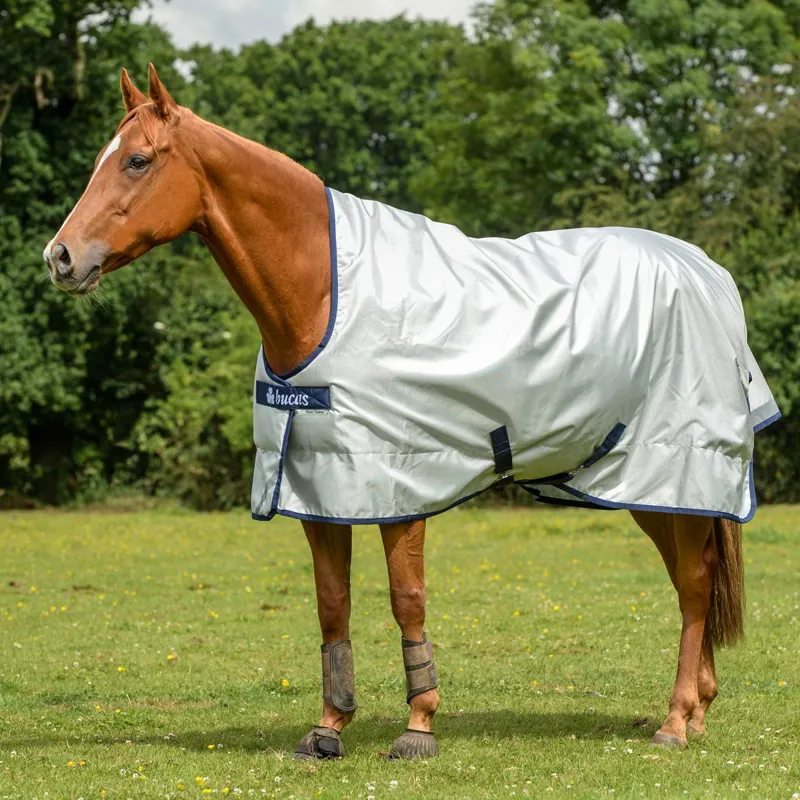 Bucas Power 0g High Neck Turnout Blanket - Silver