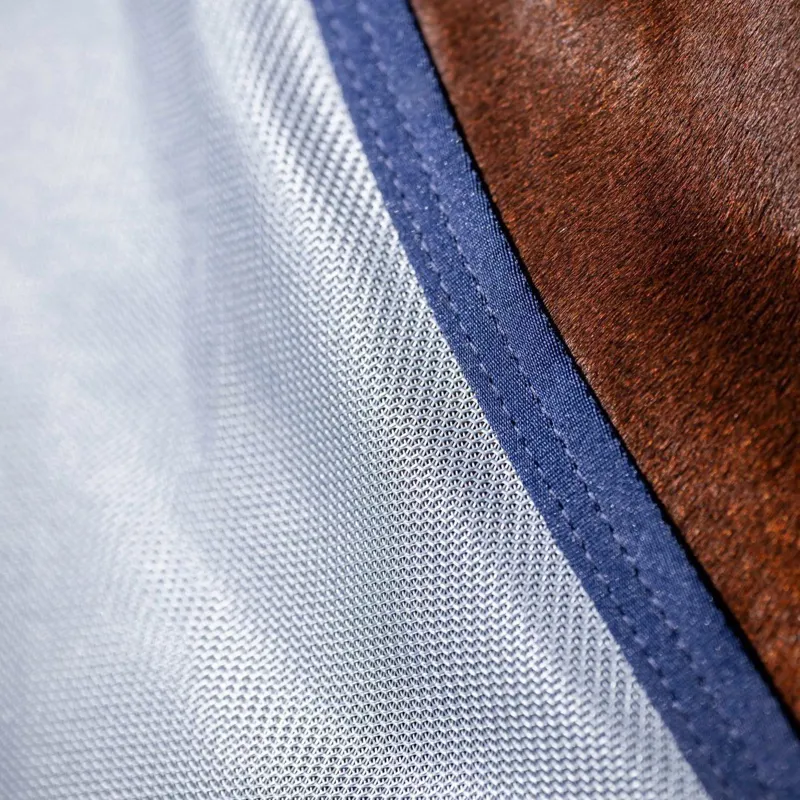 Bucas Buzz-Off Classic Standard Neck Fly Sheet - Silver/Blue-5