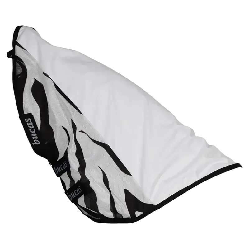 Bucas Buzz Off Rain Detachable Neck Waterproof Fly Sheet - Zebra Print-7