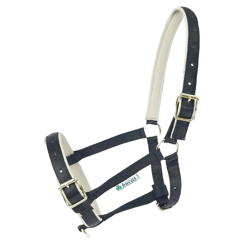 Bucas Dublin Foal Halter - Black/Silver