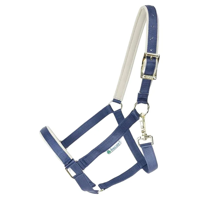 Bucas Dublin Foal Halter - Navy/Silver