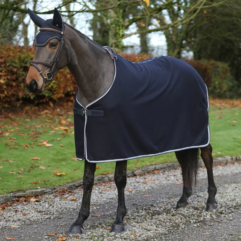 Bucas Emerald Wool-Mix Show Sheet - Navy