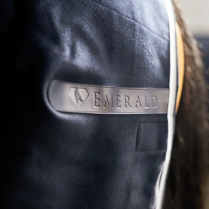Bucas Emerald Wool-Mix Show Sheet - Navy-2