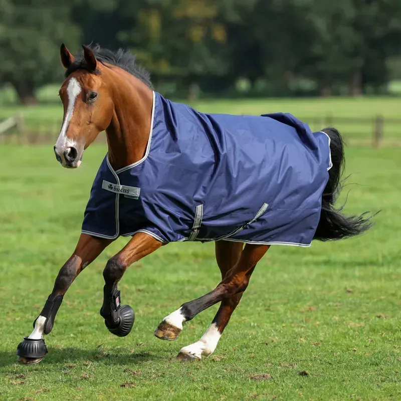 Bucas Freedom 0g Standard Neck Turnout Blanket - Navy-3