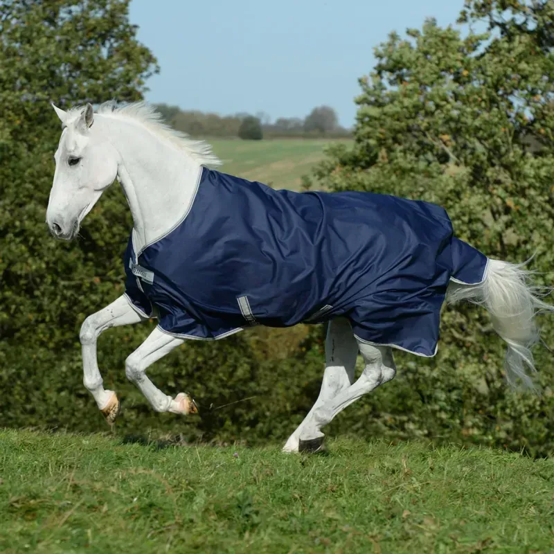 Bucas Freedom 0g Standard Neck Turnout Blanket - Navy-6