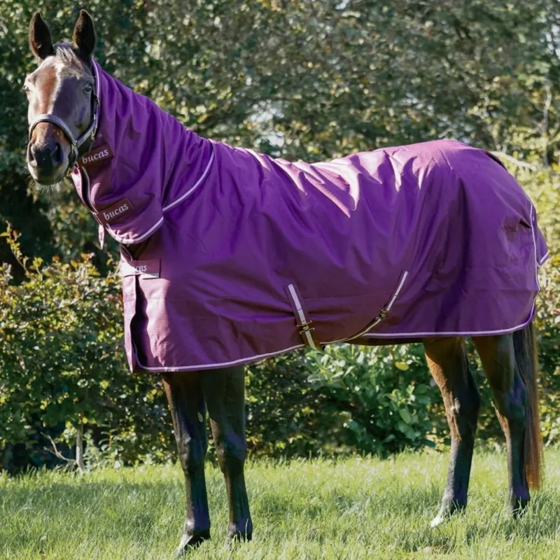 Bucas Freedom 150g Combo Neck Turnout Blanket - Blackberry