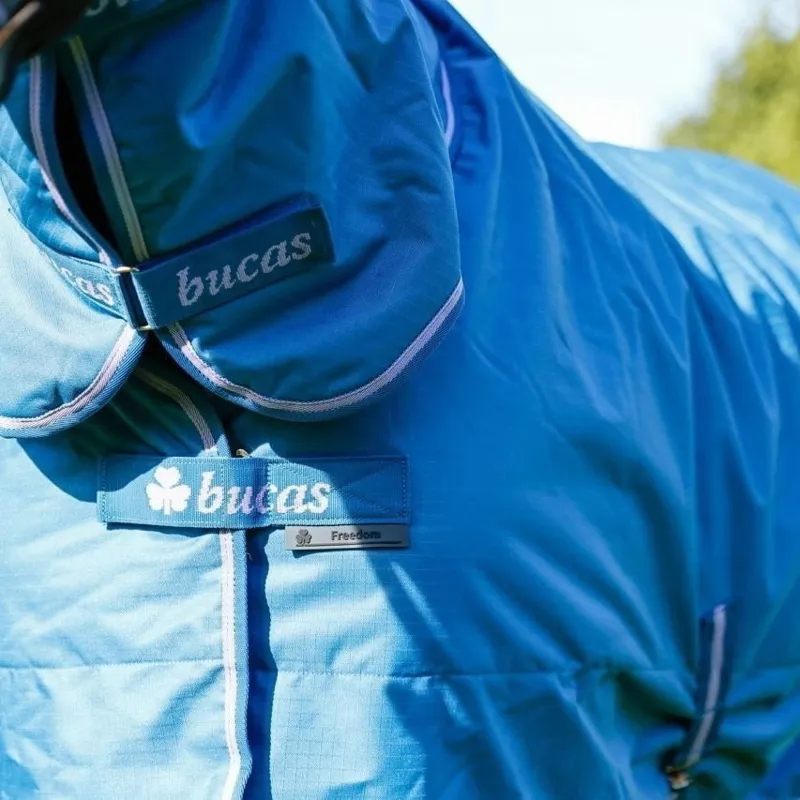 Bucas Freedom 150g Combo Neck Turnout Blanket - Blueberry-1