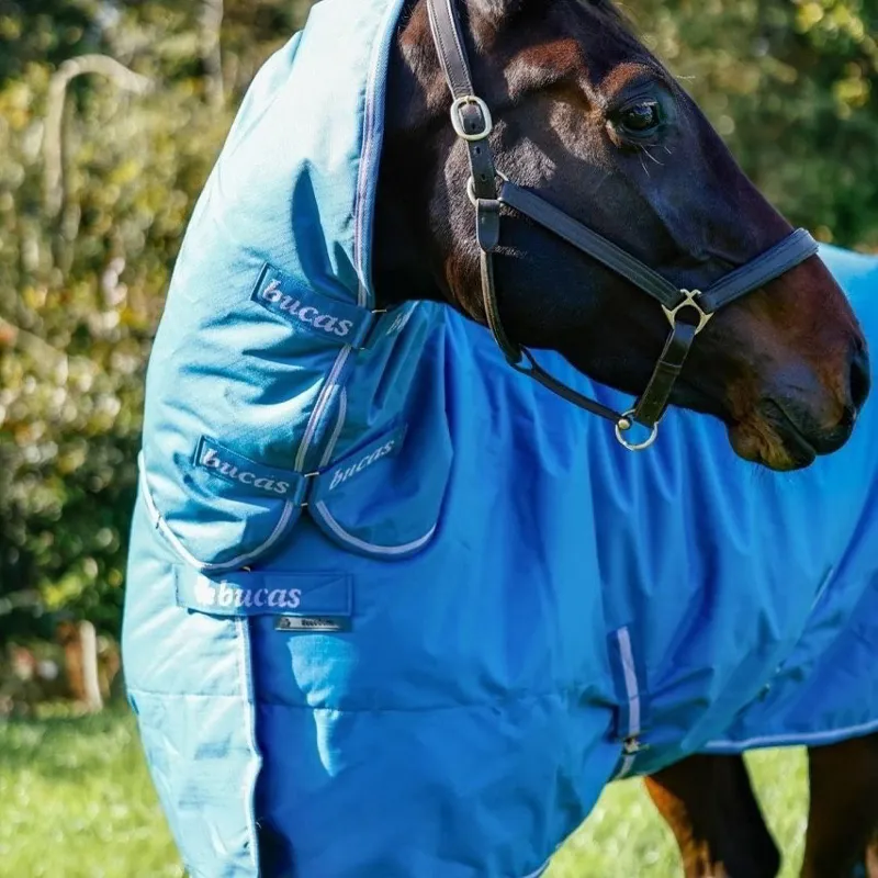 Bucas Freedom 150g Combo Neck Turnout Blanket - Blueberry-7