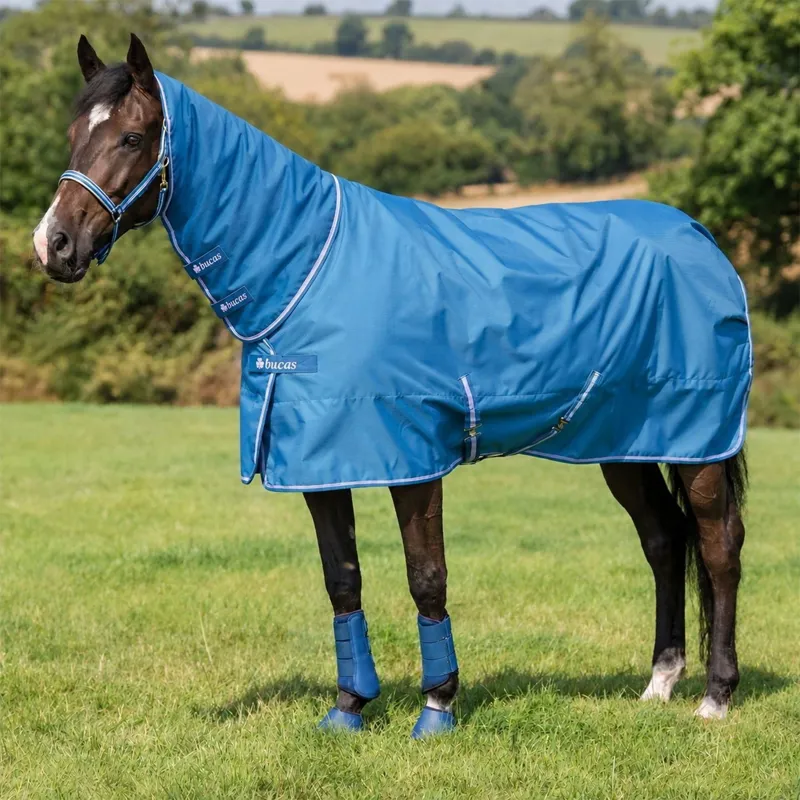 Bucas Freedom 150g Combo Neck Turnout Blanket - Blueberry