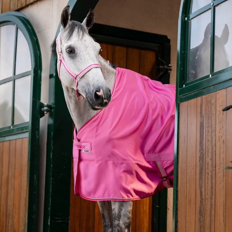 Bucas Freedom Twill Stable Sheet - Aurora Pink-1