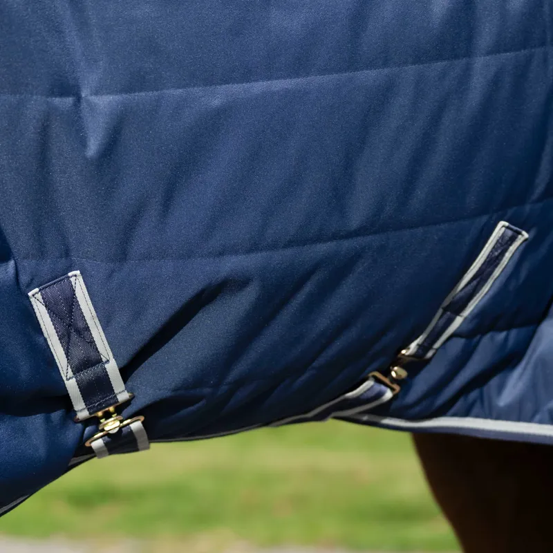 Bucas Quilt 50g Stable Rug with Silk-Feel Lining - Navy/Silver-4