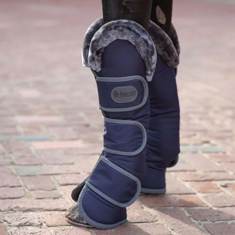 Bucas Show-Line Shipping Boots - Navy/Grey