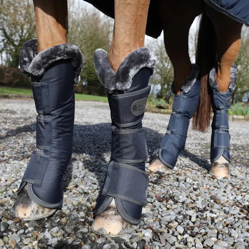 Bucas Show-Line Shipping Boots - Navy/Grey-2