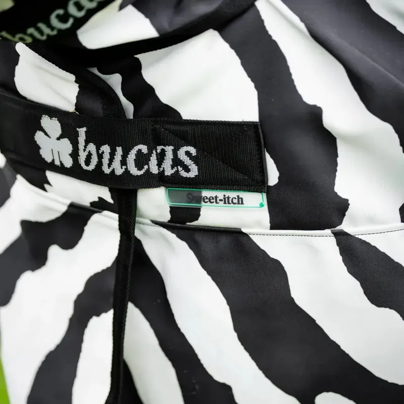 Bucas Sweet-Itch Full Neck Fly Sheet - Zebra Print-5