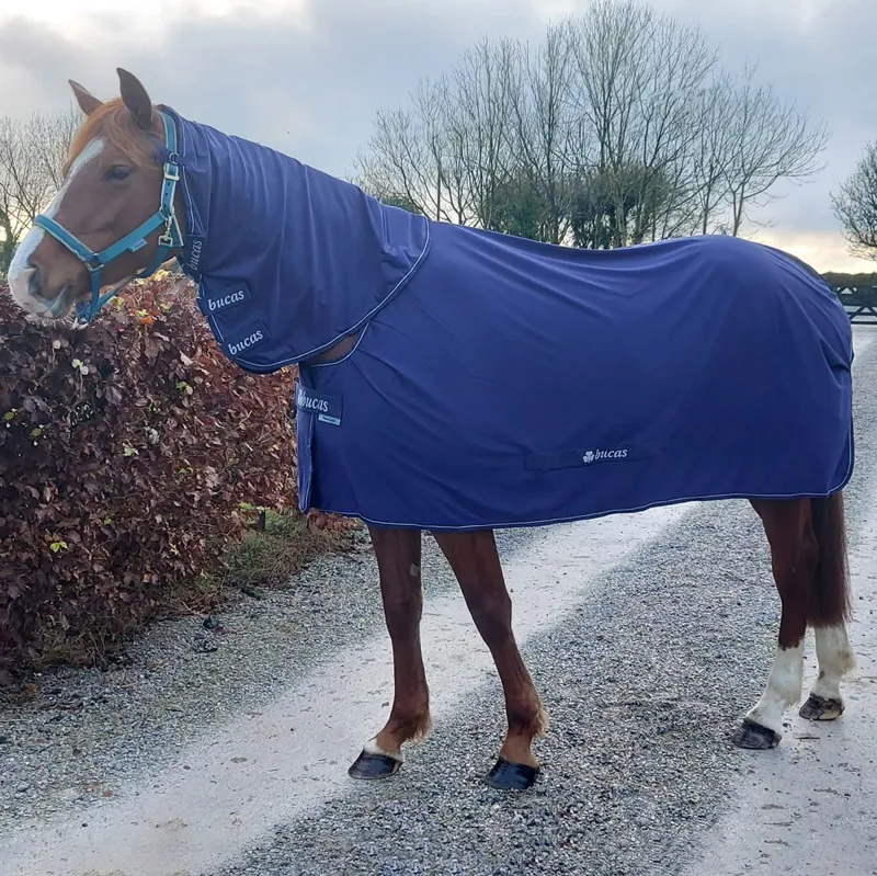 Bucas Power Cooler Detachable Neck Blanket - Navy-3