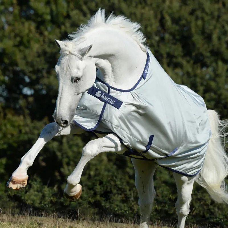 Bucas Power 150g Standard Neck Turnout Blanket - Silver-3