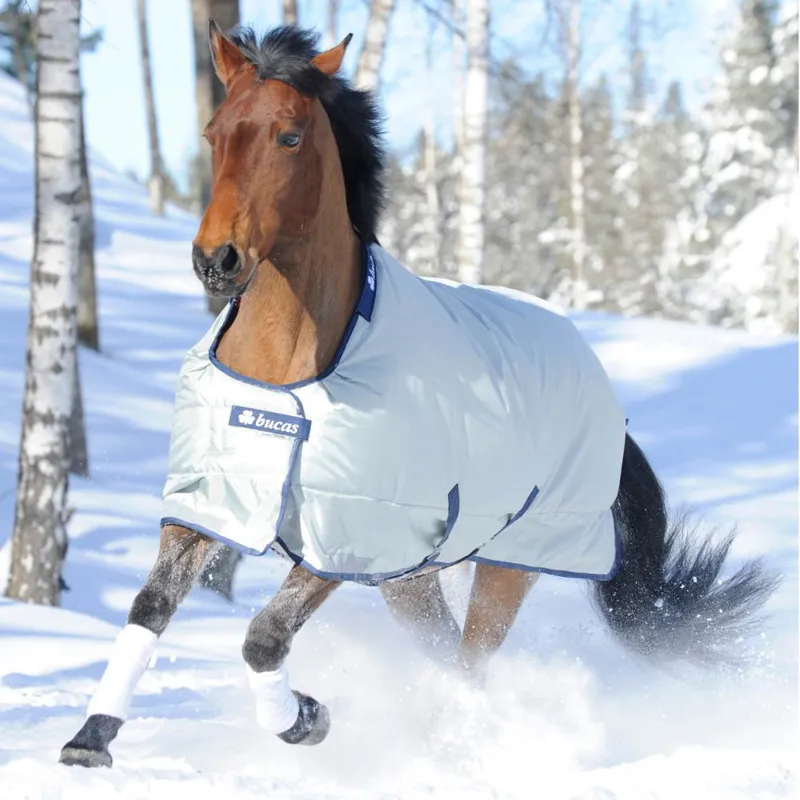 Bucas Power 300g Extra Standard Neck Turnout Blanket - Silver-3