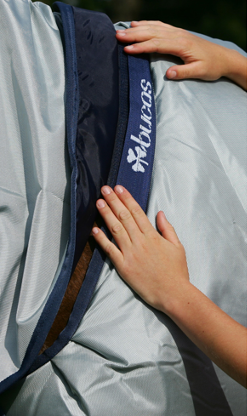 Bucas Power 300g Extra Standard Neck Turnout Blanket - Silver-7