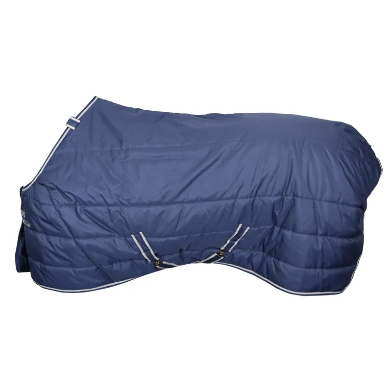 Bucas Quilt 300g Stable Blanket with Silk-Feel Lining - Navy/Silver-3