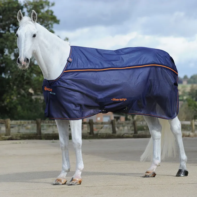 Bucas Therapy Mesh Cooler - Navy/Orange-6