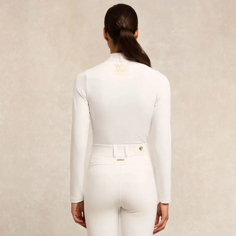 Holland Cooper Burghley Long Sleeve Women's Base Layer - White-2