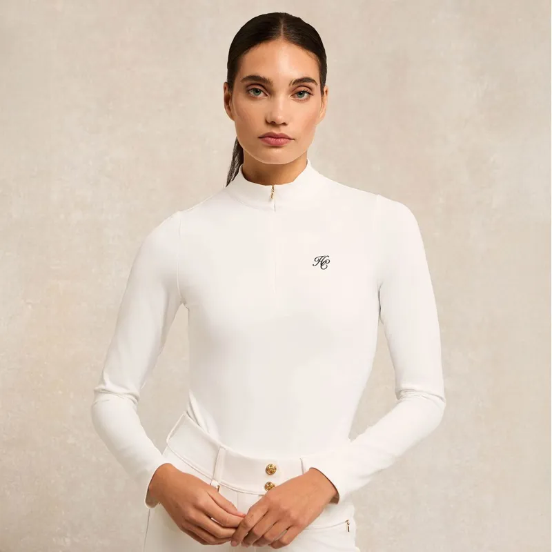 Holland Cooper Burghley Long Sleeve Women's Base Layer - White