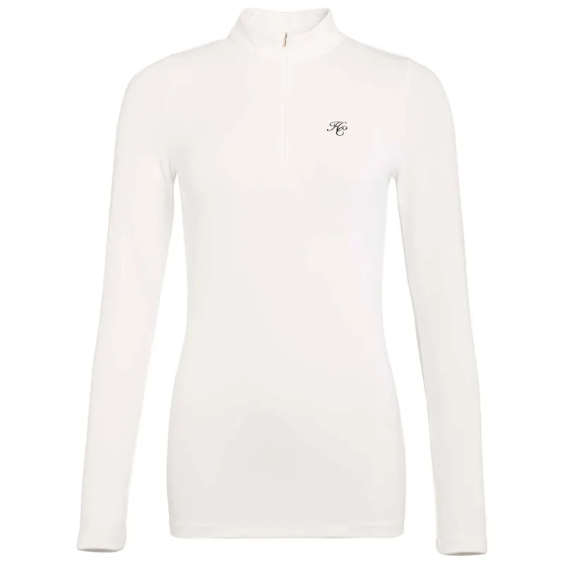 Holland Cooper Burghley Long Sleeve Women's Base Layer - White-6