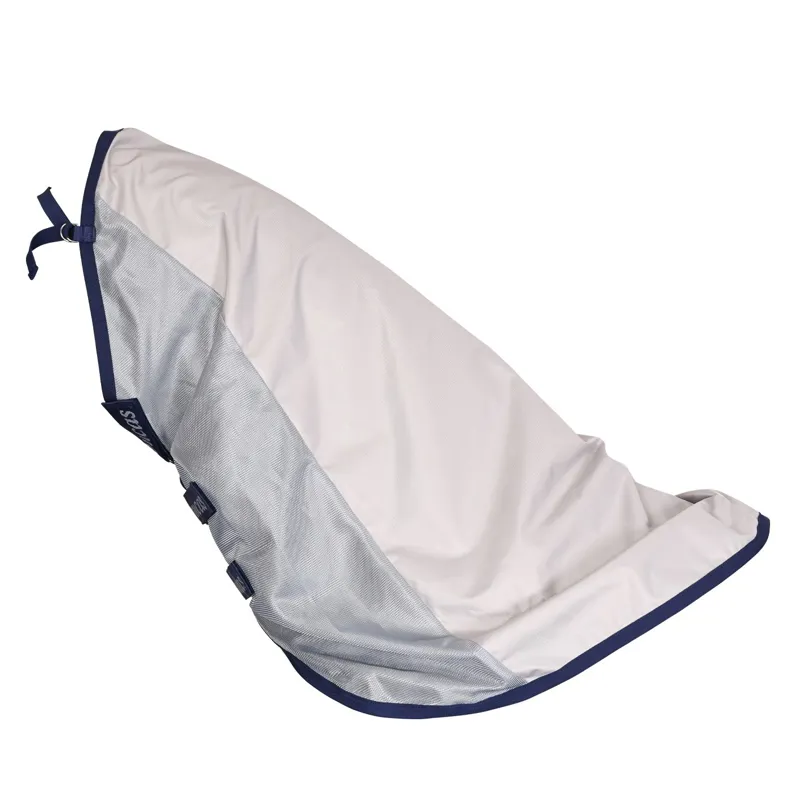 Bucas Buzz Off Rain Detachable Neck Waterproof Fly Sheet - Silver/Blue-7