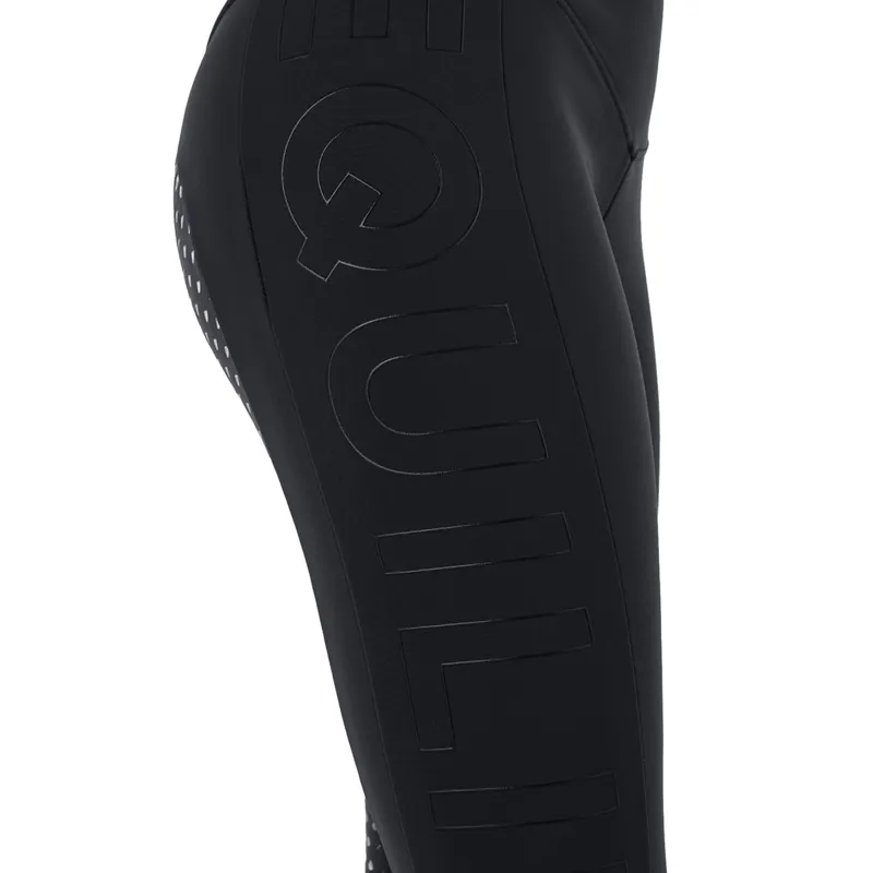 Equiline Caisfh Full Grip Women's Winter Riding Tights - Black-1