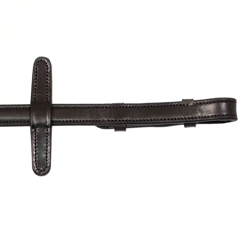Henry James Calfskin Supergrip Reins with Stoppers - Black-2