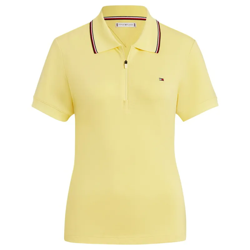 Tommy Hilfiger Camden Women's Zip Polo Shirt - Citronella-4