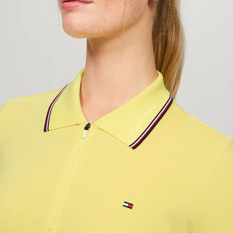 Tommy Hilfiger Camden Women's Zip Polo Shirt - Citronella-3