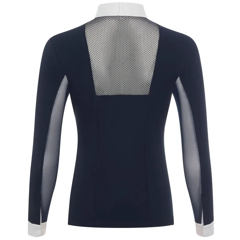 LeMieux Camille Long Sleeve Ladies Show Shirt - Navy-5